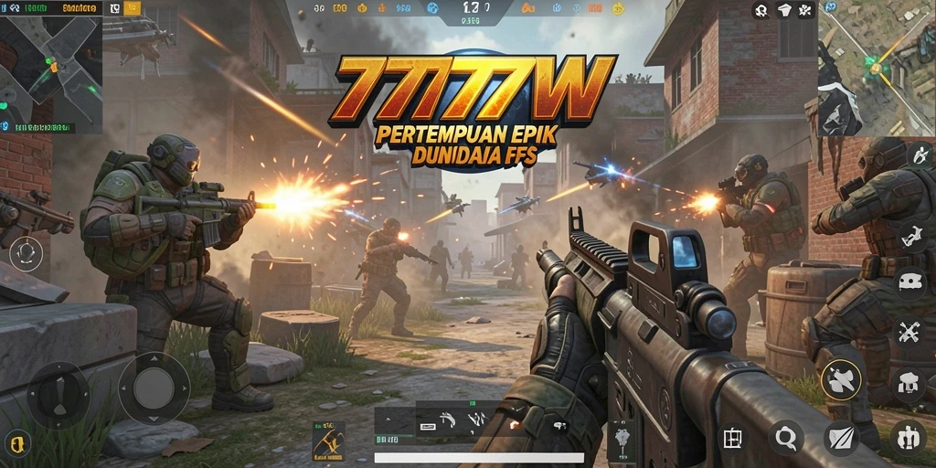 Tampilan aksi menegangkan dalam gameplay 7777W