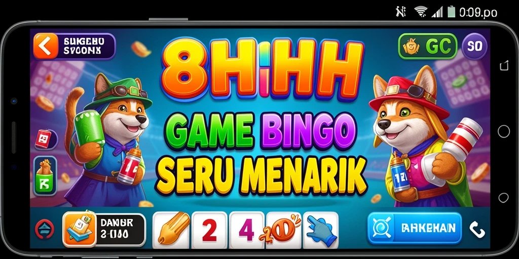 Tampilan gameplay seru di 8HHH dengan suasana Bingo.