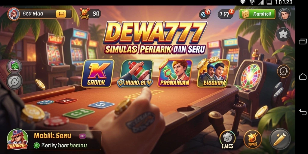 Screenshot DEWA777 menampilkan gameplay simulasi yang menegangkan dan mengasyikkan.