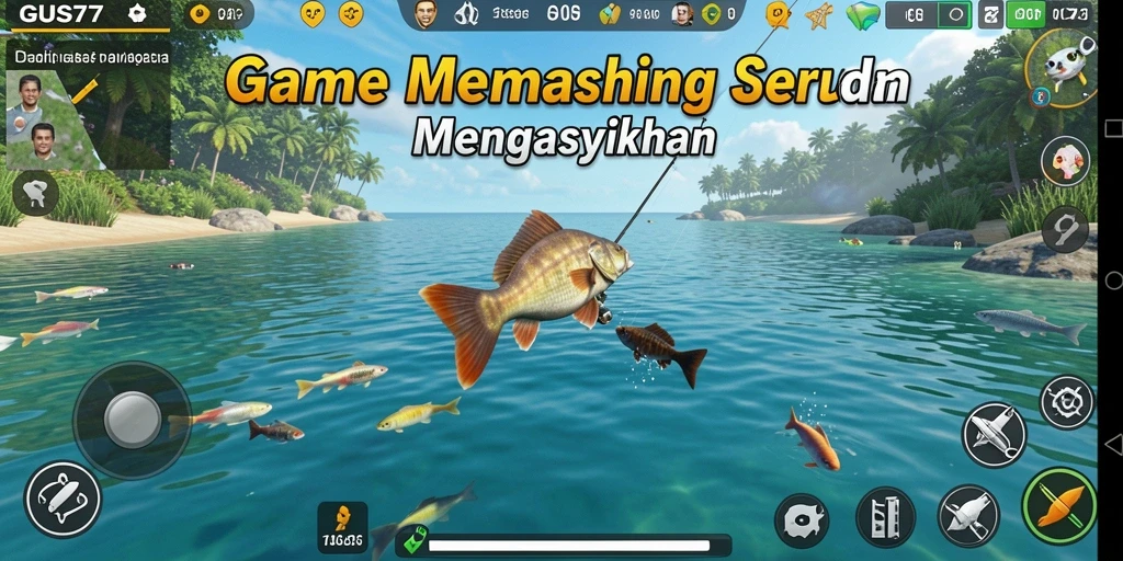 Screenshot GUS77 menunjukkan aksi memancing yang seru dan grafis menawan.