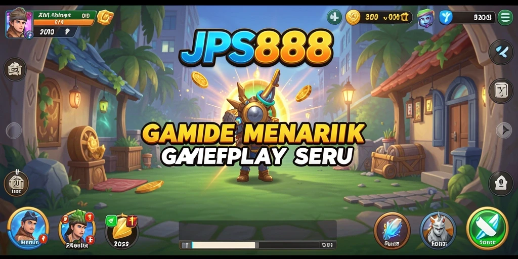 Tampilan gameplay <strong>JPS888</strong> yang menarik dengan karakter dan sumber daya.