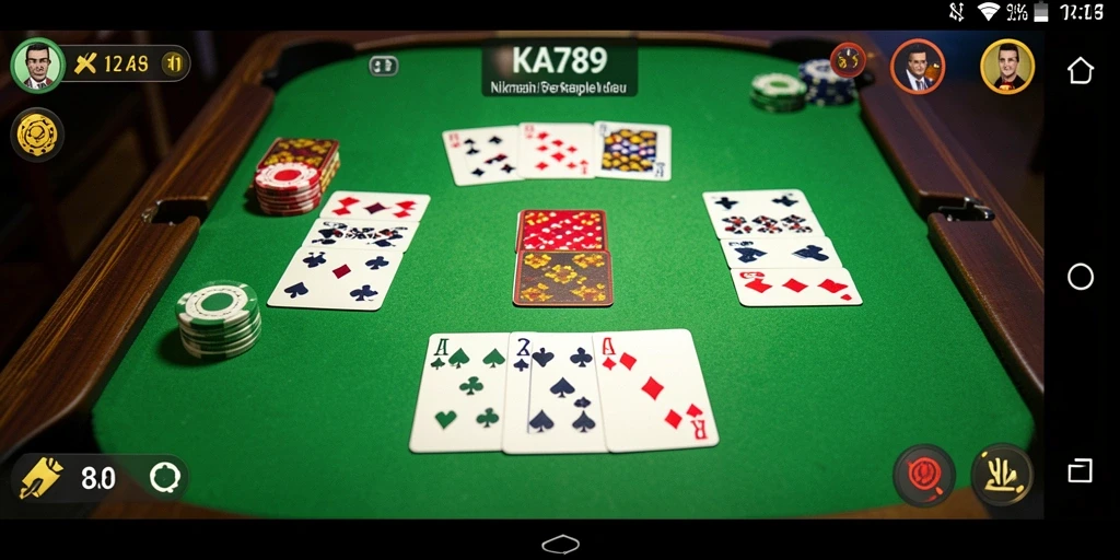 Screenshot KA789 menunjukkan gameplay Gaple yang menawan dan interaktif.