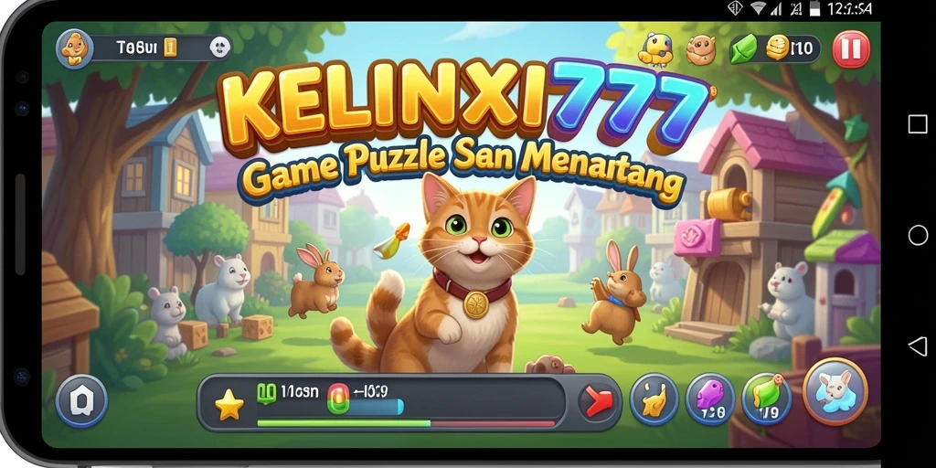 Tampilan gameplay KELINCI777 yang menarik dan penuh warna.