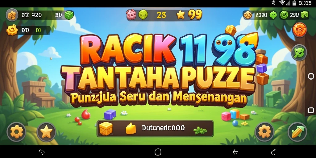 Tampilan gameplay menantang dari RACIK198 saat menyelesaikan puzzle.
