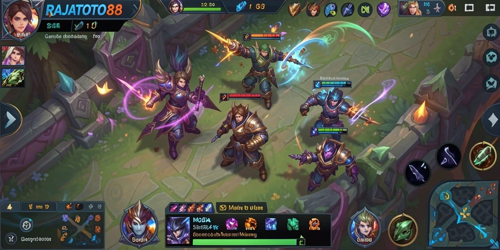 Screenshot menampilkan aksi gameplay seru di RAJATOTO88.
