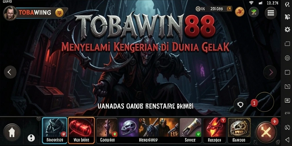 Screenshot menampilkan momen menegangkan dalam gameplay TOBAWIN88 yang menakutkan.